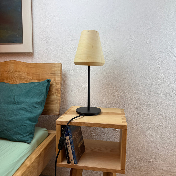 Tischlampe TLP-40, Unikat U3 aus Holz