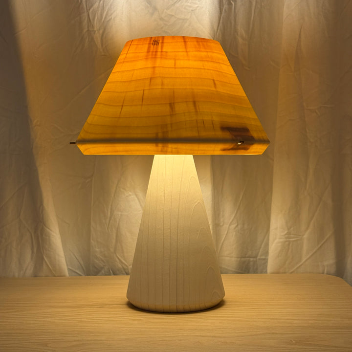 Tischlampe TLP-P klein, Unikat aus Holz