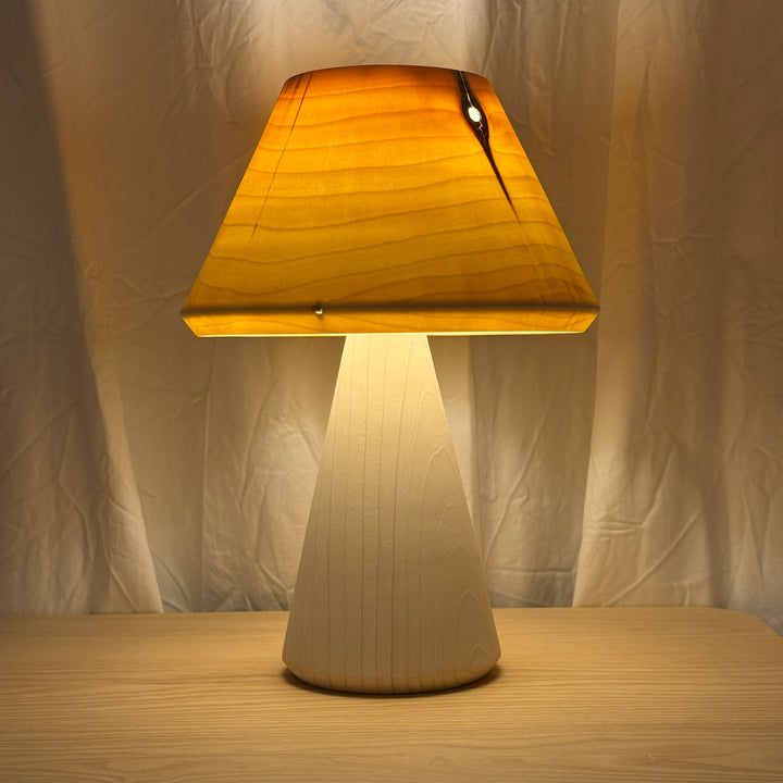 Tischlampe TLP-P klein, Unikat aus Holz