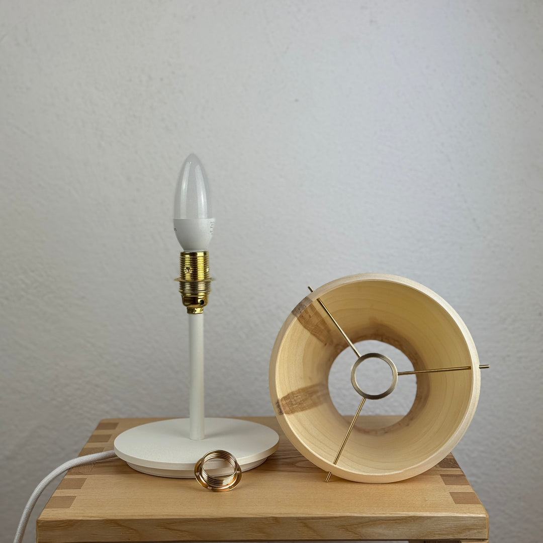 Tischlampe TLP-40, Unikat aus Holz