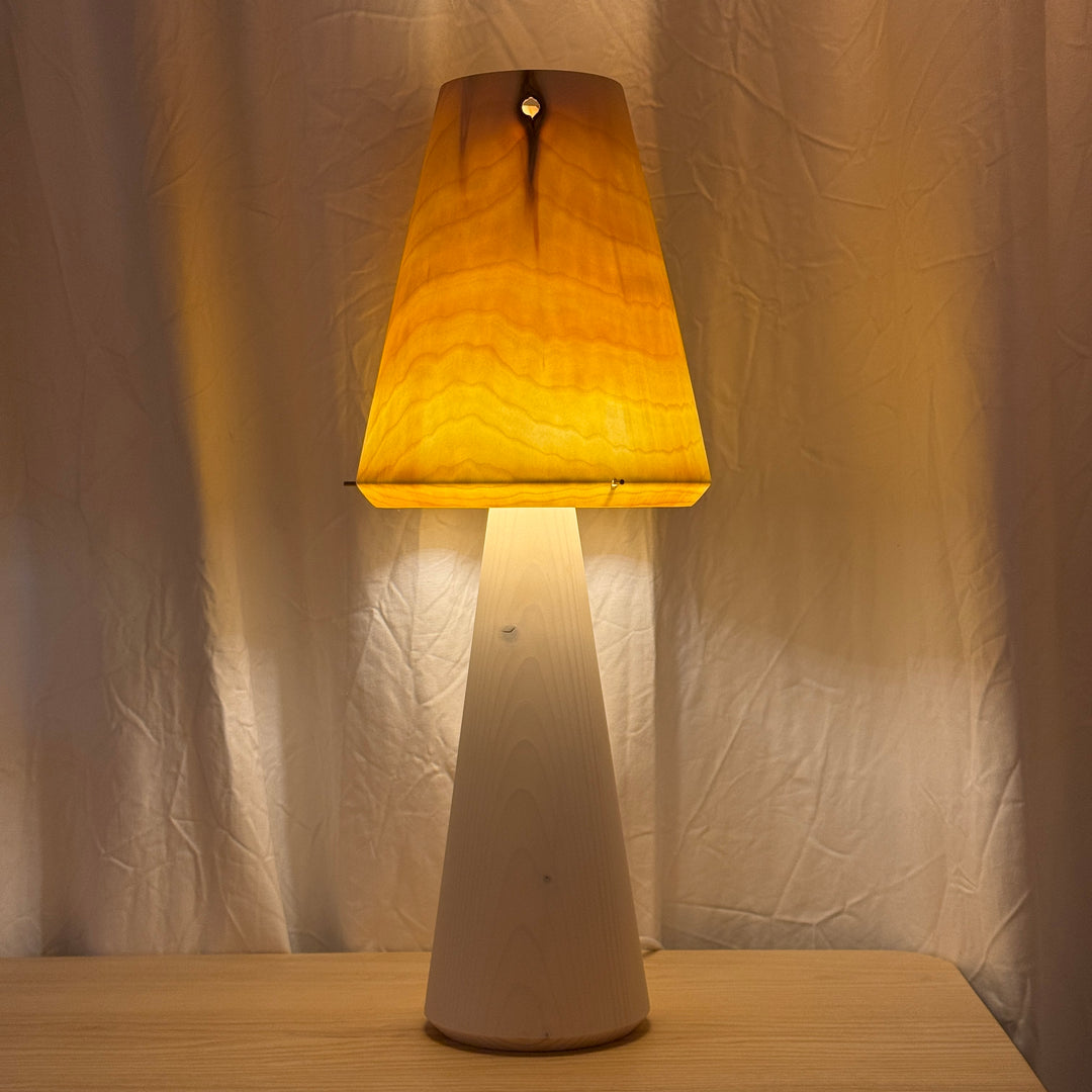 Tischlampe TLP-P groß, Unikat aus Holz