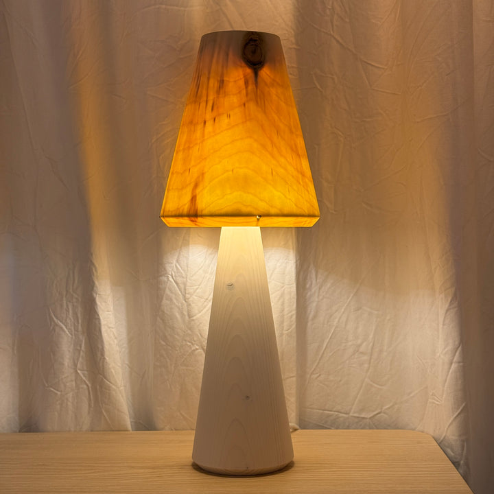 Tischlampe TLP-P groß, Unikat aus Holz