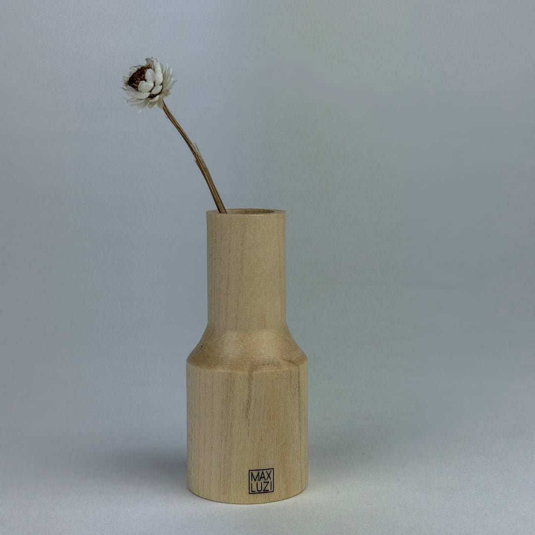 Eckige Mini Vase aus Ahornholz