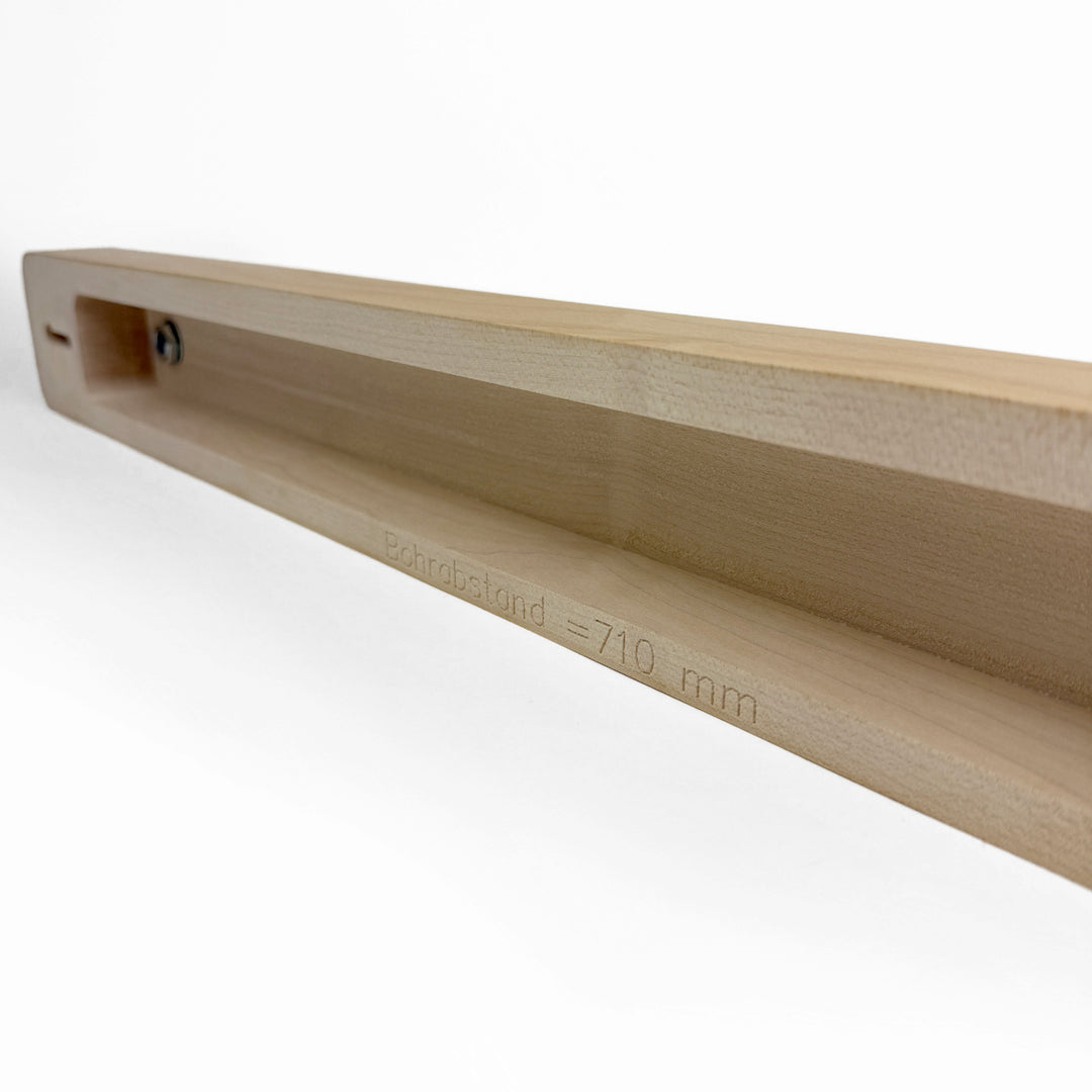 Deckenbaldachin Lang für 2 bis 4 Lampen aus Holz