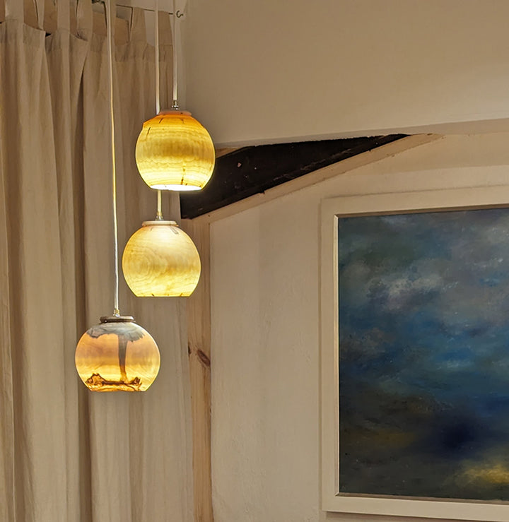 Hängelampe aus Holz KUP