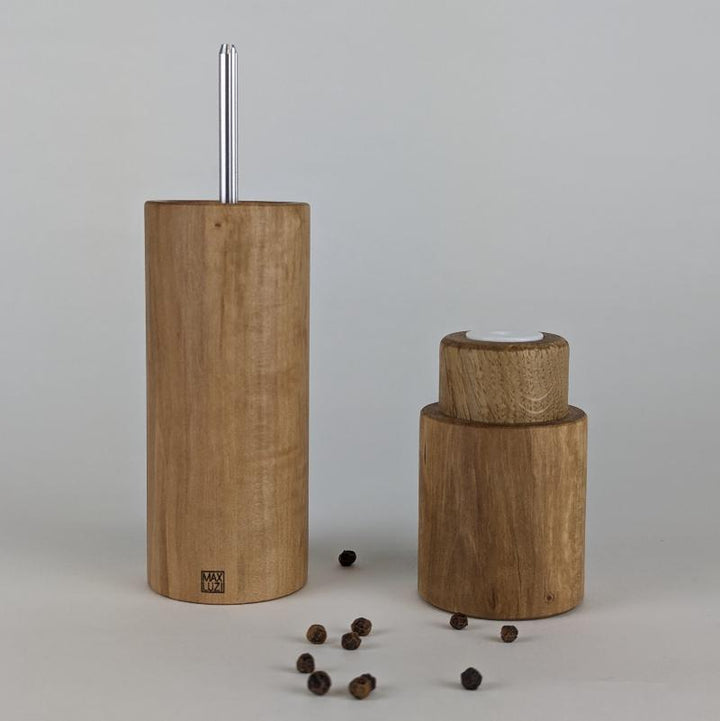 Pfeffermühle von Hand gedrechselt, offen