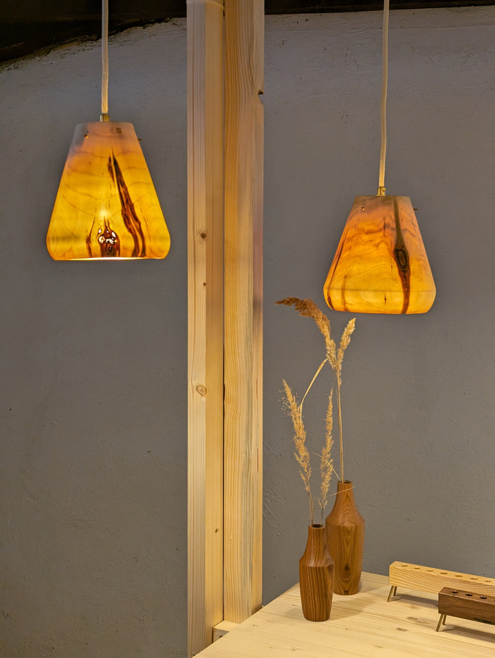 Hängelampe aus Holz RKP