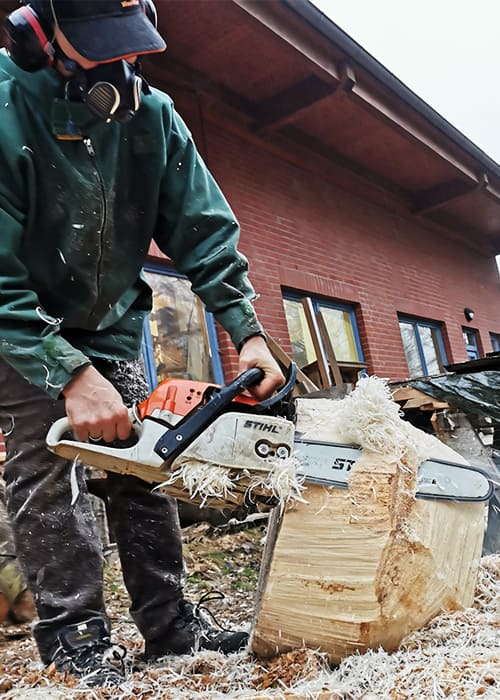 MAXLUZI Holz Kettensäge