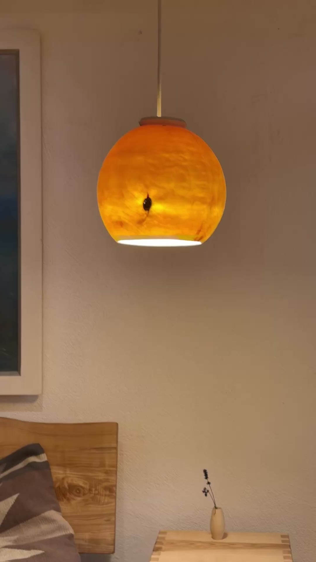 Hängelampe  aus Holz KUP-U 27/26