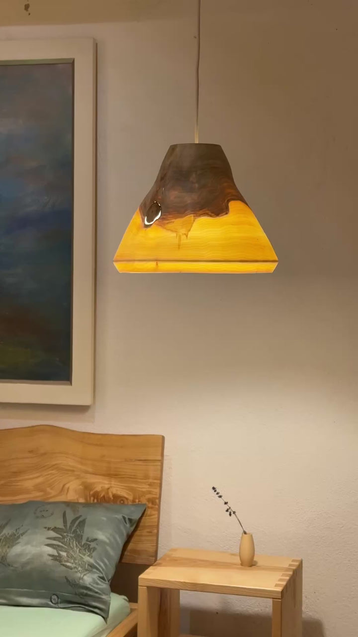 Hängelampe aus Holz KEP-U 35/26