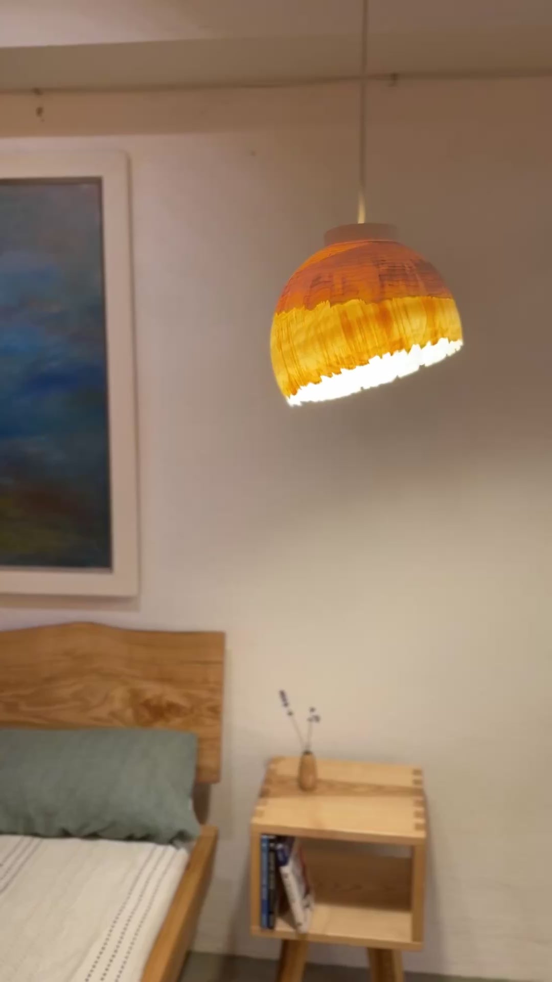 Hängelampe aus Holz EIP-U 24/23