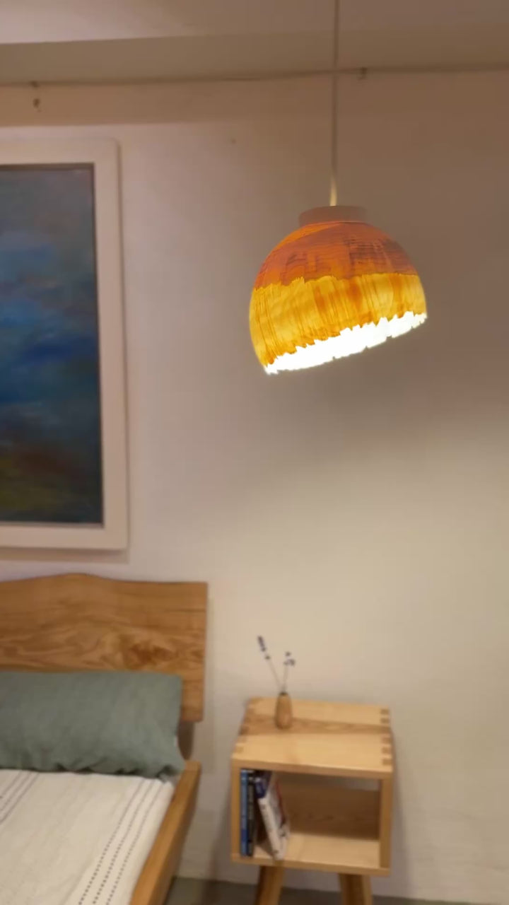 Hängelampe aus Holz EIP-U 24/23