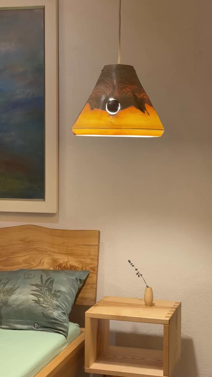 Hängelampe aus Holz KEP-U 33/24