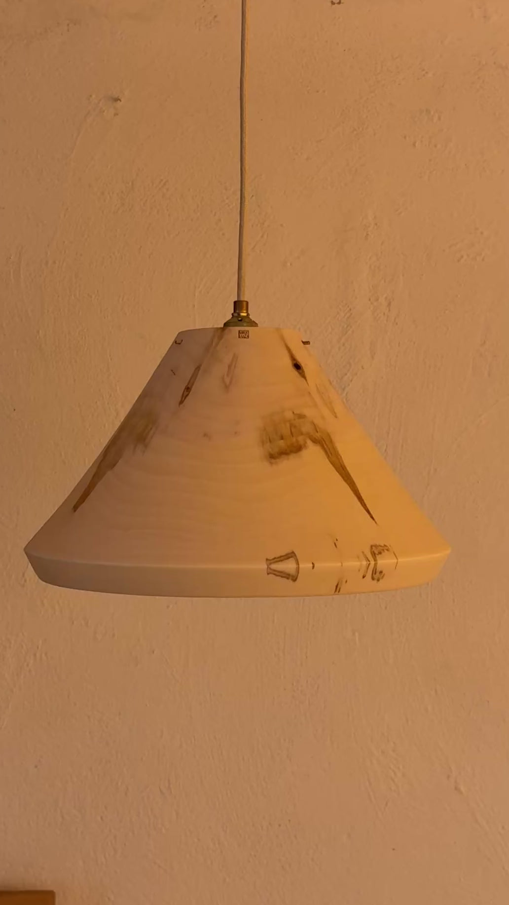 Hängelampe aus Holz KEP-U 36/20